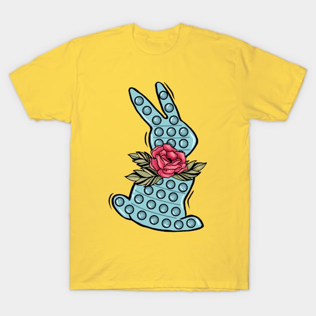 Floral Easter Bunny T-Shirt by maliGnom